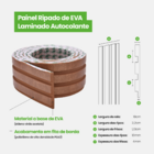 Painel Ripado Laminado De Eva Autocolante | Linha Urban Meu R